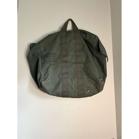 US Military Flyers Kit Bag Canvas Flight Duffle Pilot Deploy US Army Air Force